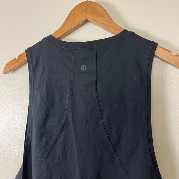 Lululemon Athletic Muscle Love Crop Tank Top Black Graphic NWT Women’s Sz 6 - Picture 4 of 6